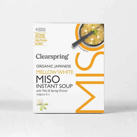 Clearspring misosuppe - hvit med tofu 4 x 8 gr - Kinsarvik NaturkostJapansk matClearspring5021554005759helsekost