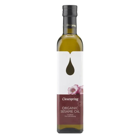 Clearspring økologisk sesamolje 500 ml - Kinsarvik NaturkostVegetabilske oljerClearspring5021554981534#helsekost#