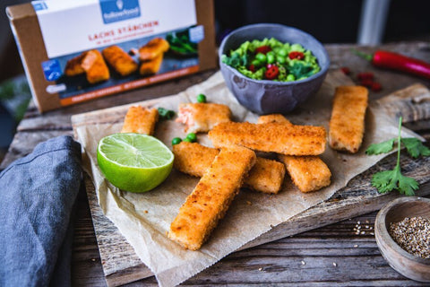 FollowFood fiskepinner av laks 270 g - Kinsarvik NaturkostFollowfood4250073462939helsekost