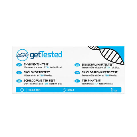 GetTested skjoldbruskkjerteltest 1 stk - Kinsarvik NaturkostHjemmetesterGet tested7340221700567#helsekost#