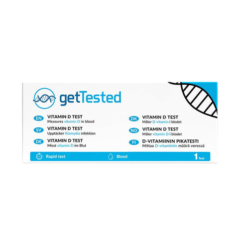 GetTested vitamin D test 1 stk - Kinsarvik NaturkostHjemmetesterGet tested7340221700802#helsekost#