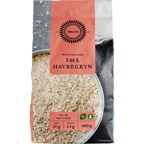 Helios økologisk små & lettkokte havregryn 600 g - Kinsarvik NaturkostGryn, korn, flak & kliHelios7041860314305helsekost