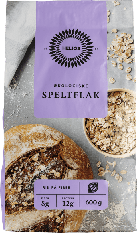 Helios Speltflak 600 g - Kinsarvik NaturkostGryn, korn, flak & kliHelios7029121011392helsekost