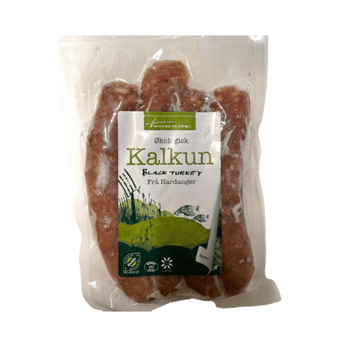 Homla Black Turkey Pølse 4 Stk - Kinsarvik NaturkostKjøttpålegg & pølserHomlagarden2386358303603#helsekost#