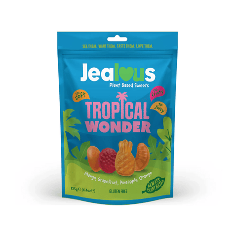 Jealous tropical wonders 125 gr - Kinsarvik NaturkostVingummiJealous sweets5060276370936helsekost