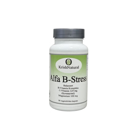 KrishNatural Alfa B - Stress 90 kap - Kinsarvik NaturkostVitamin BKrishnatural7049540031238helsekost