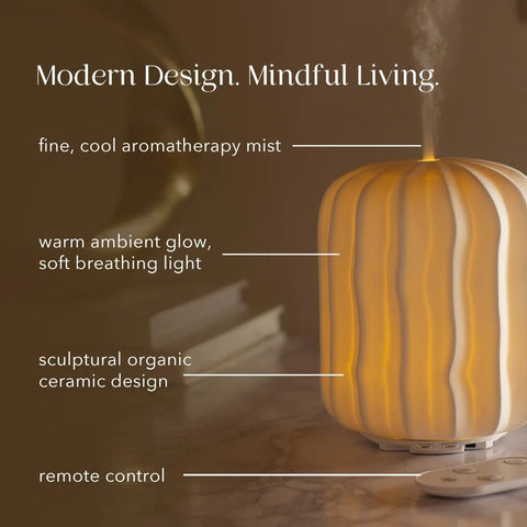 Made By Zen Lina Diffuser Hvit - Kinsarvik NaturkostDiffusereMade by zen5060187867518#helsekost#