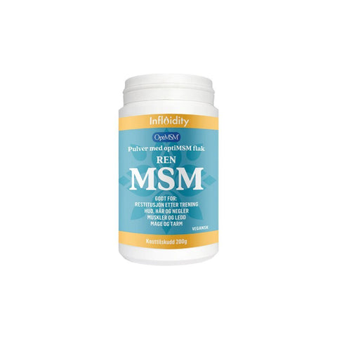 Ren MSM pulver 200 g - Kinsarvik NaturkostMuskler og leddMsm norge7090038570029helsekost