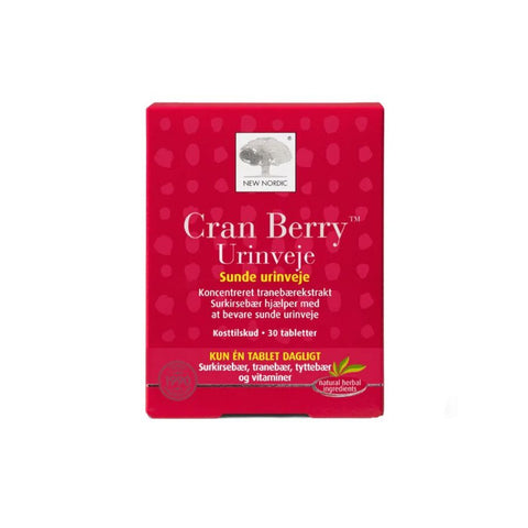 New Nordic Cranberry 30tab - Kinsarvik NaturkostUrinveierNew nordic5021807454303helsekost