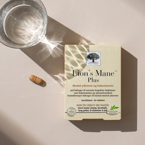 New Nordic Lions Mane Plus 30 tab - Kinsarvik NaturkostSoppNew nordic5021807008070helsekost