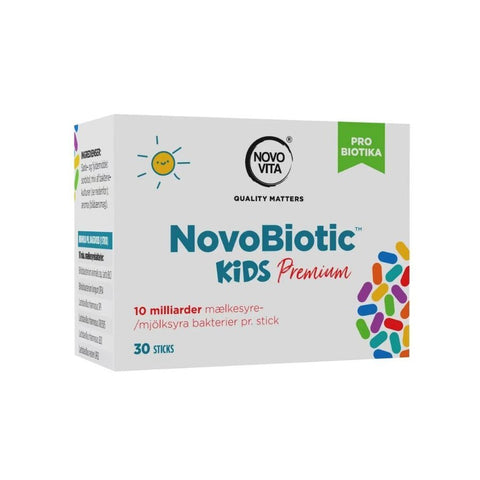 Novo Vita NovoBiotic kids premium 30 sticks - Kinsarvik NaturkostProbiotikaNovo vita7300422700056helsekost