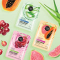 Organic Shop collagen boost sheet mask grape & plant collagen 1x25g - Kinsarvik NaturkostAnsiktsmaskeOrganic shop4743318143644#helsekost#
