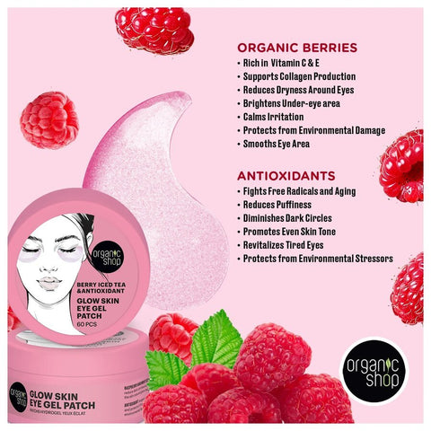 Organic Shop eye gel patch 60 stk - Kinsarvik NaturkostAnsiktspleieOrganic shop4743318142838helsekost