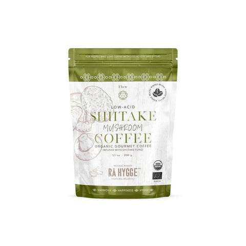 Rå Hygge Shiitake Hele kaffebønner 100 gr - Kinsarvik NaturkostHele kaffebønnerRå hygge5745000836178#helsekost#