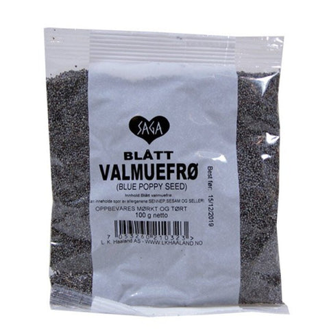 Saga blå valmuefrø pose 75 g - Kinsarvik NaturkostFrø & kjernerSaga7053260210316helsekost