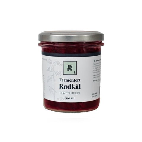 Siw Raw fermentert økologisk Rødkål 350 ml - Kinsarvik NaturkostSurkålSiw raw7090057050182helsekost