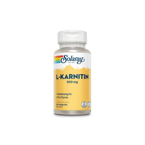 Solaray L - karnitin 500 mg 30 kapsler - Kinsarvik NaturkostAminosyrerSolaray7058990884448helsekost