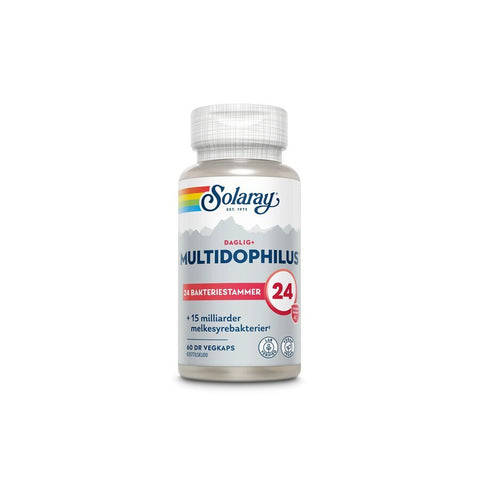 Solaray multidophilus 24 60 kapsler - Kinsarvik NaturkostMage & tarmSolaray7058990406466helsekost