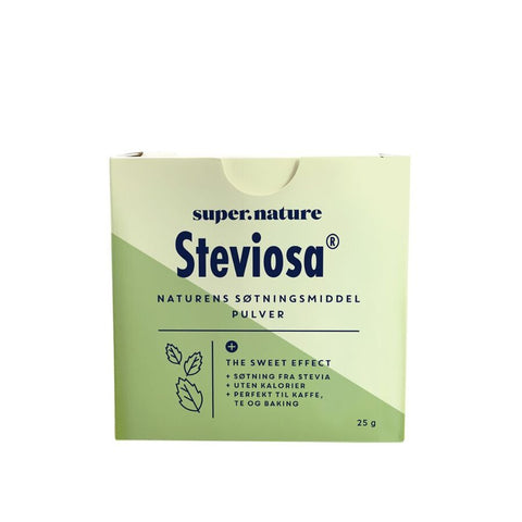 Supernature steviosa pulver 25 g - Kinsarvik NaturkostSukkererstatningSoma7090001170942helsekost