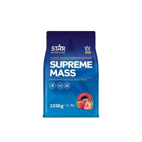 Star Nutrition supreme mass strawberry 1530 g - Kinsarvik NaturkostTreningStar nutrition7350049152851helsekost