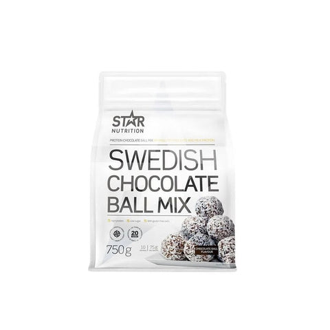 Star nutrition swedish chocolate ball mix 750 g - Kinsarvik NaturkostTreningStar nutrition7350132942772helsekost