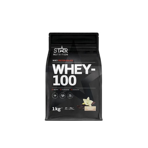Star Nutrition whey-100 vanilje 1kg - Kinsarvik NaturkostTreningStar nutrition7350049154008helsekost