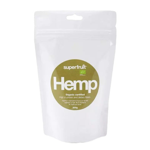 Superfruit økologiske avskallede hempfrø 200 g - Kinsarvik NaturkostFrø & kjernerSuperfruit7350039930537#helsekost#