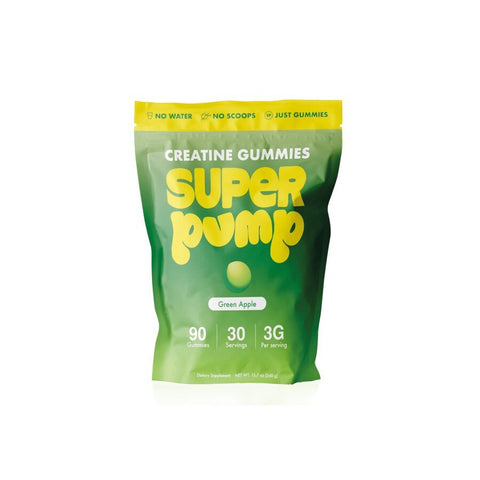 Super Pump Kreatin Gummies grønt eple 360 g - Kinsarvik NaturkostKreatinSuperpump0674012934570helsekost