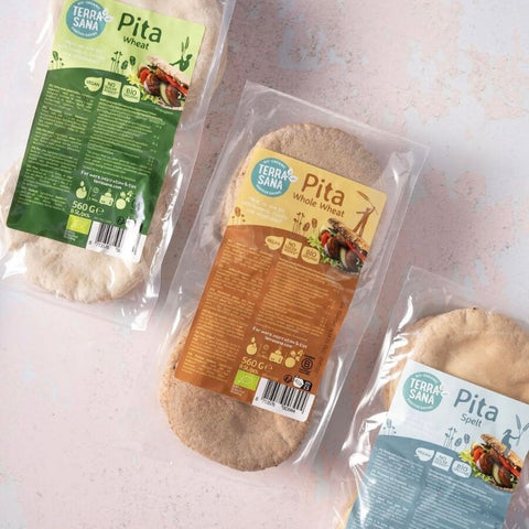 TerraSana pita spelt 480 g - Kinsarvik NaturkostBrød & knekkebrødTerrasana8713576004366helsekost