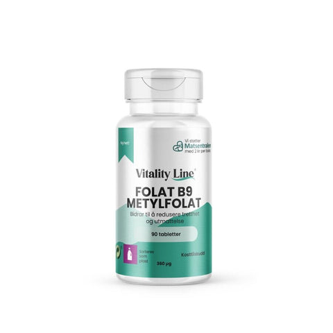 Vitality Line B9 methylfolat 90 tabletter - Kinsarvik NaturkostVitamin BVitality line7090017083540helsekost