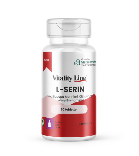 Vitality line L - serin 60 tabletter - Kinsarvik NaturkostAminosyrerVitality line7090017083281helsekost