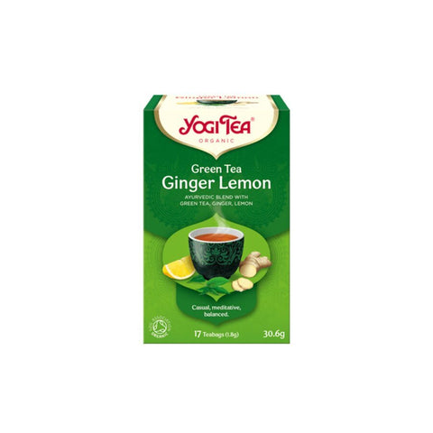 Yogi Tea green tea ginger lemon 17 poser - Kinsarvik NaturkostYogi teaYogi tea4012824402058helsekost
