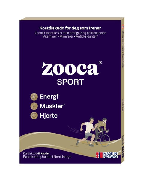 Zooca Sport 60 Kapsler - Kinsarvik NaturkostOmega 3 & fettsyrerZooca7073232000066helsekost