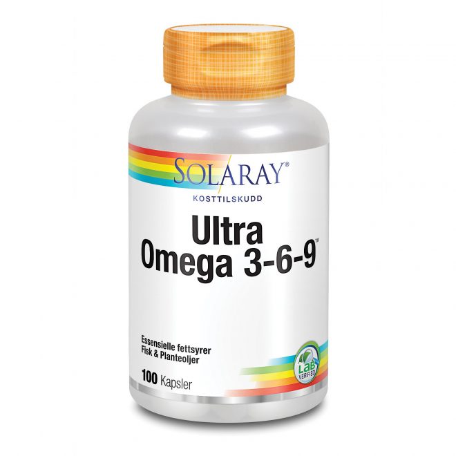 Solaray ultra omega 3-6-9 100 kapsler