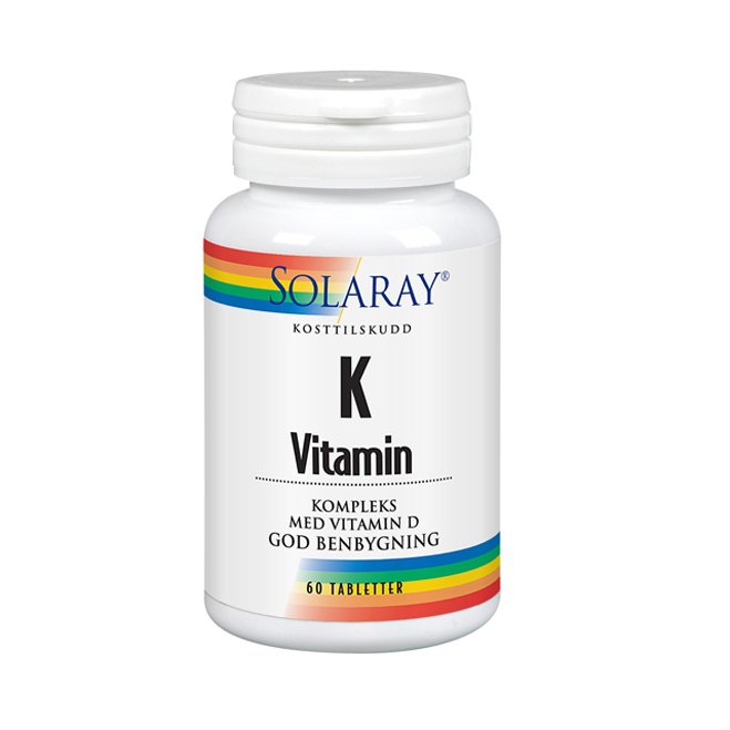 Solaray vitamin K kompleks 60 tabletter