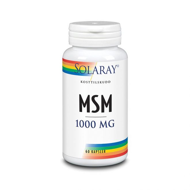 Solaray msm 1000 mg 60 kapsler