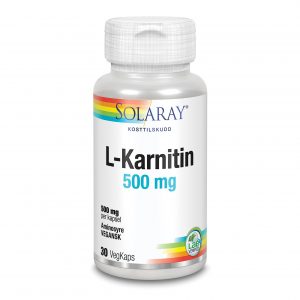 Solaray L-karnitin 500 mg 30 kapsler