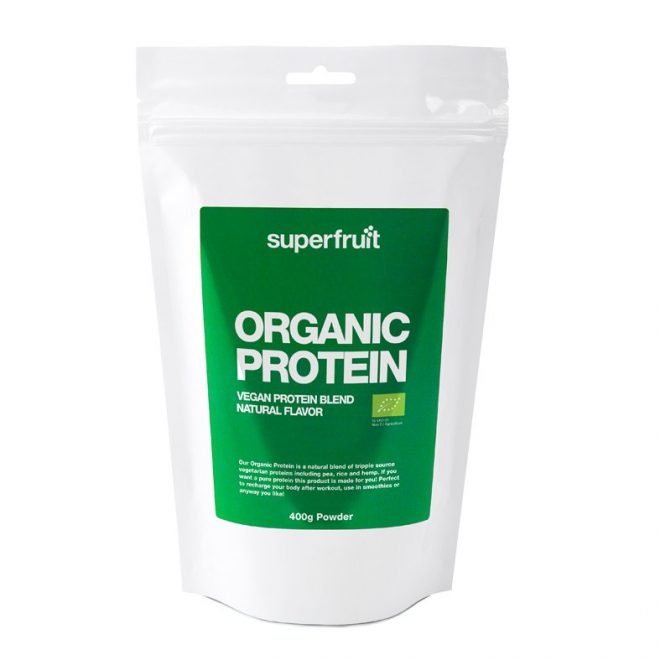Superfruit økologisk proteinpulver naturell smak 400 g