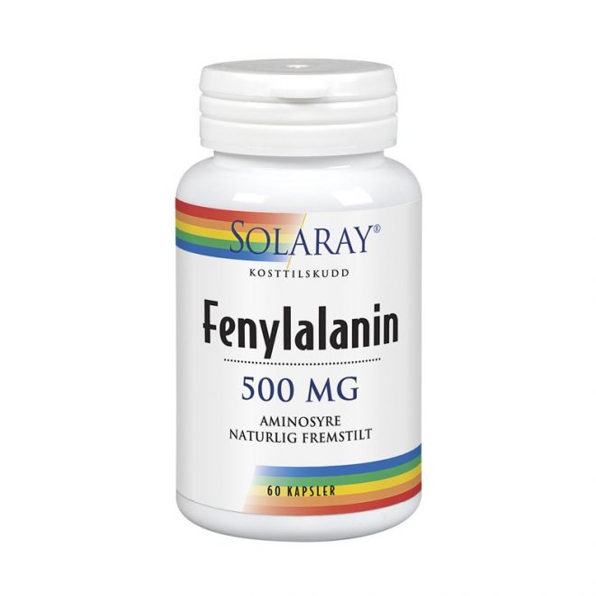 Solaray L-fenylalanin 500 mg 60 kapsler