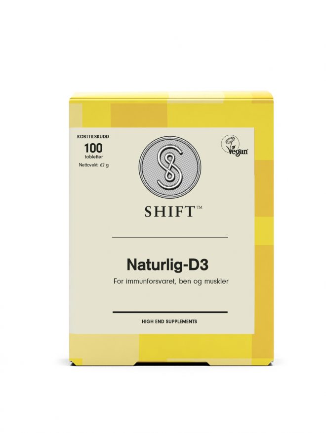 SHIFT Naturlig-D3 80µg 100 tabletter
