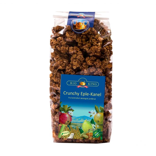 BioKing Crunchy Eple-Kanel 375 g økologisk