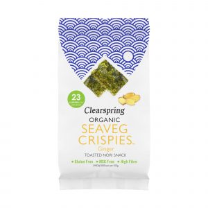 Clearspring organic seaveg crispies ginger 4 g