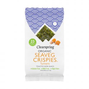 Clearspring organic seaveg crispies turmeric 4 g