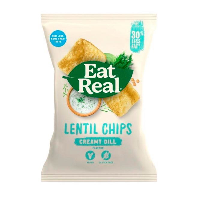 Eat Real linsechips kremet dill 113 g
