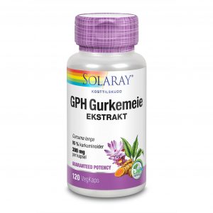 Solaray GPH gurkemeie 300 mg 120 kapsler