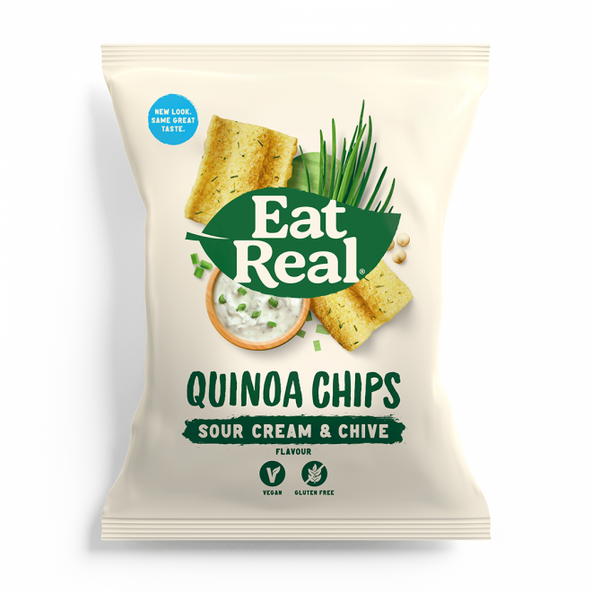 Eat real quinoachips rømme & gressløk 80g