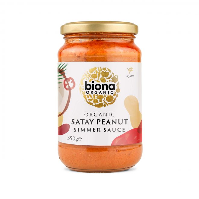 Biona satay peanut simmer sauce mild 350 g