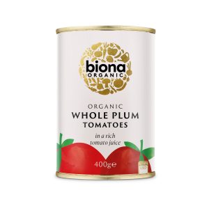 Biona whole plum peeled tomatoes 400 g