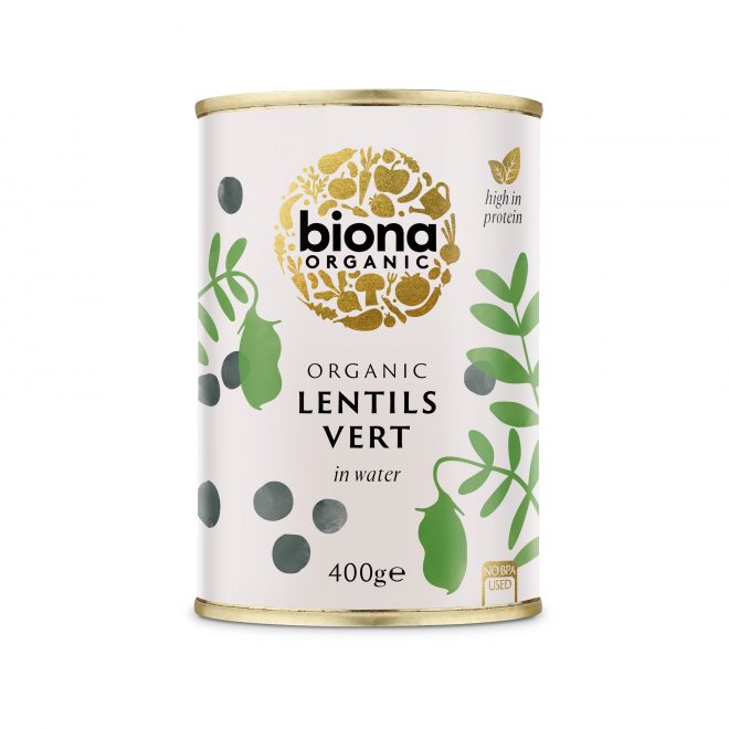 Biona vert lentils 400 g