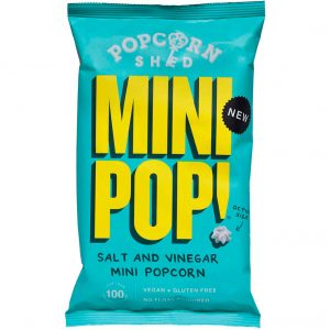 Popcorn Shed mini popkorn med salt & vinegar 28g glutenfri